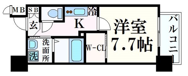 神戸駅 徒歩5分 9階の物件間取画像